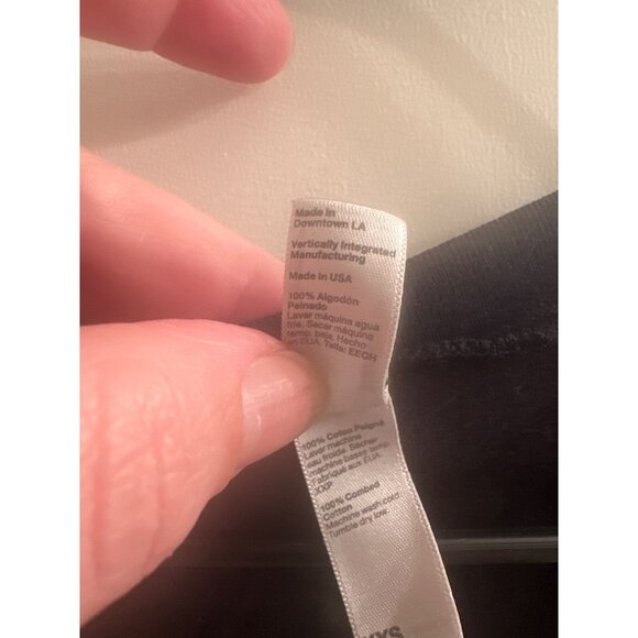 Vans Womens Black V-Neck T-Shirt XXS American Apparel 100% Cotton - Picture 4 of 5